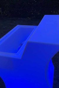 Bar lumineux soirée